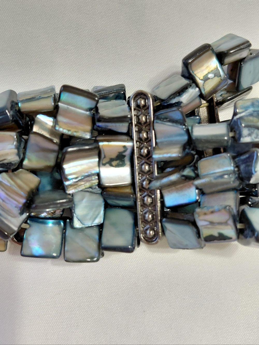 Silver Quartz Shell Watch Stretch - Picture 3 of 7
